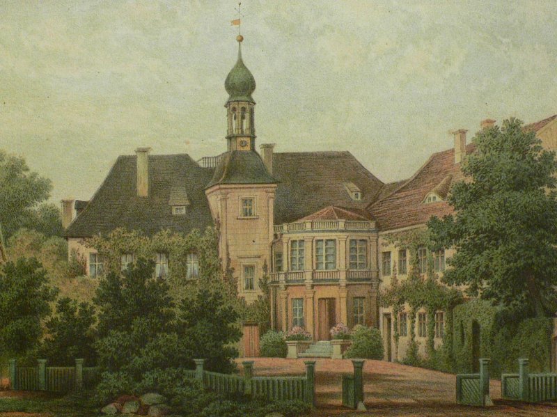 Schloß Mönau um 1860